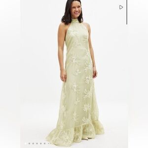 NA-KD Embellished Halterneck Maxi Dress
